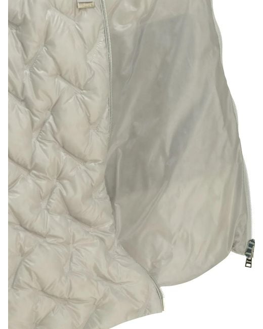 Herno Gray "Resort" Long Down Jacket