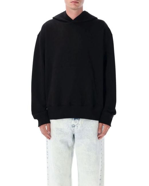 DIESEL Black S-Macs-Hood-Megoval-D Hoodie for men