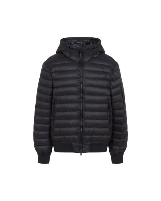 C P Company Black C.P.Company Shell Hooded Lens Down Jacket for men