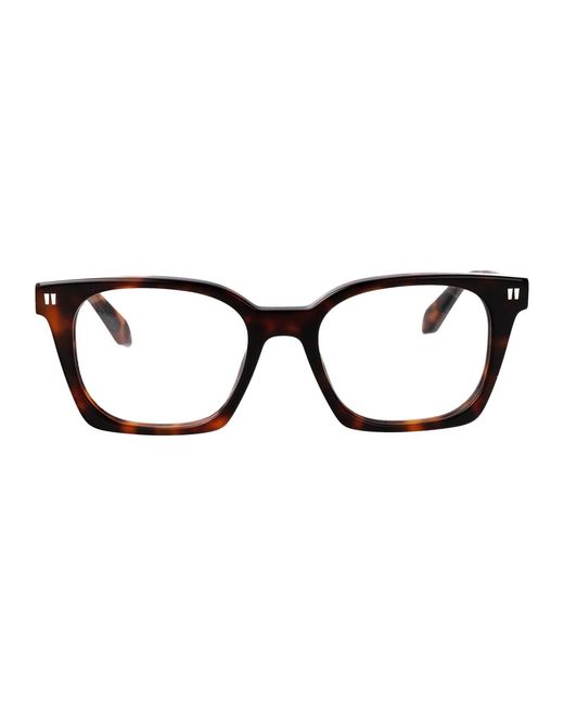Off-White c/o Virgil Abloh Black Shiny Havana Acetate Glasses