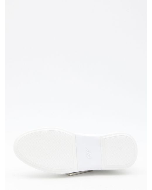 Roger Vivier White Leather Viv' Skate Sneakers