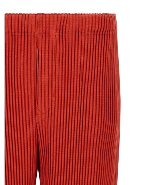 Homme Plissé Issey Miyake Red 'Monthly Colors: September' Pants for men