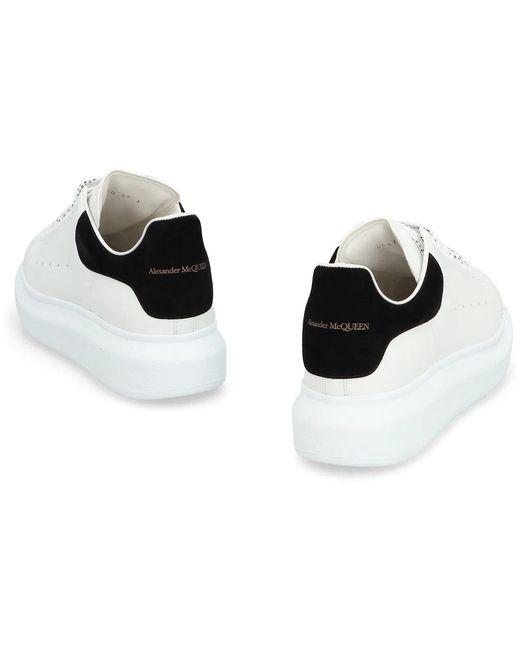 McQueen White Oversized Lace Up Sneakers