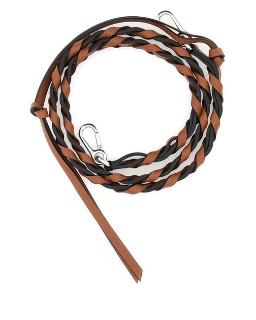Loewe Black Leather Shoulder Strap