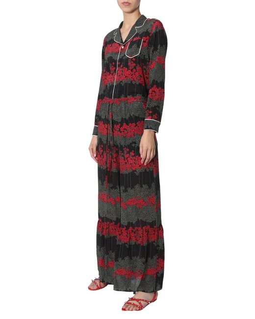 RED Valentino Red Shirt With Dreaming Peony Print