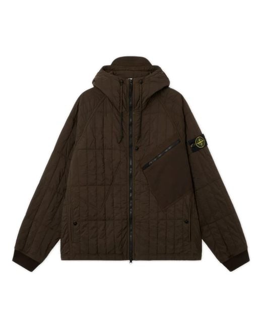 Stone Island Brown 4100015 Ultralight Nylon Quilted-Tc for men