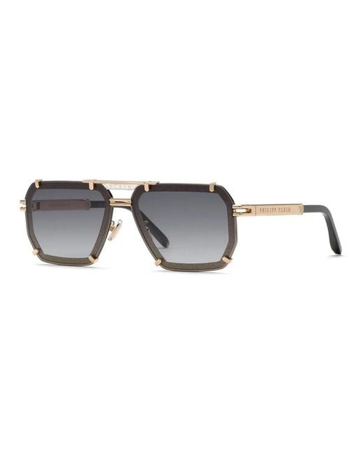 Philipp Plein Metallic Metal Sunglasses