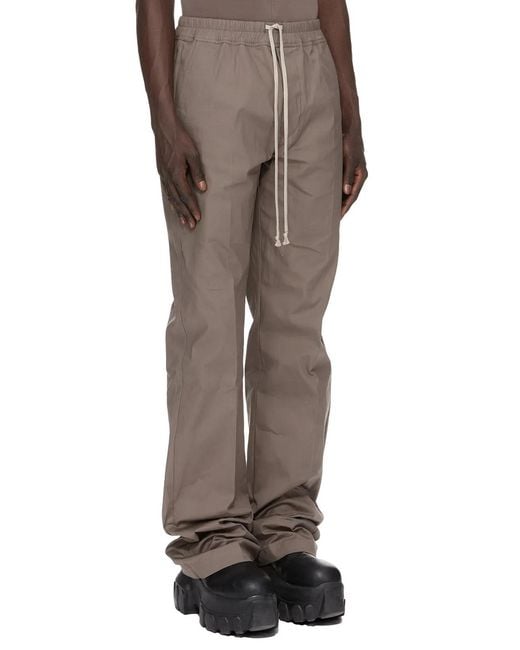 Rick Owens Natural Dietrich Drawstring Pants for men