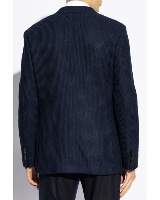 Etro Blue Roma Jersey Jacket for men