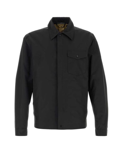 C P Company Black Nylon Blend Bonded Shirt for men