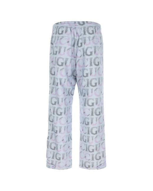 Gucci Blue Polyester Pant for men