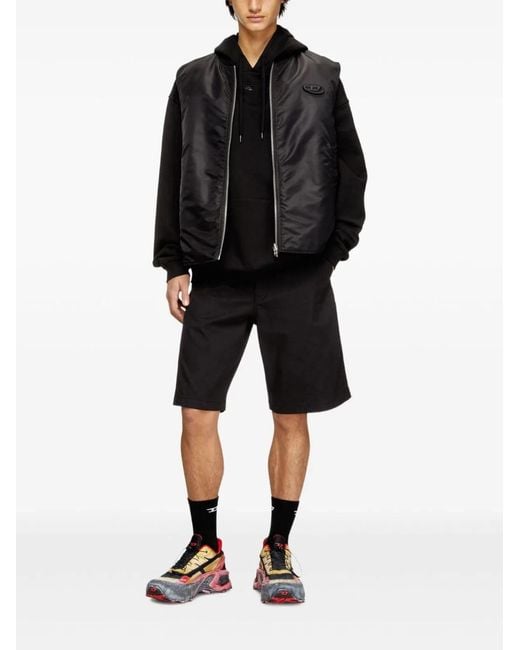 DIESEL Black Jackets Pa+Ribpc Pl Ea for men