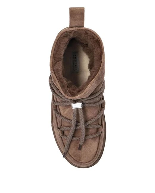 Inuikii Brown Leather Ankle Boots