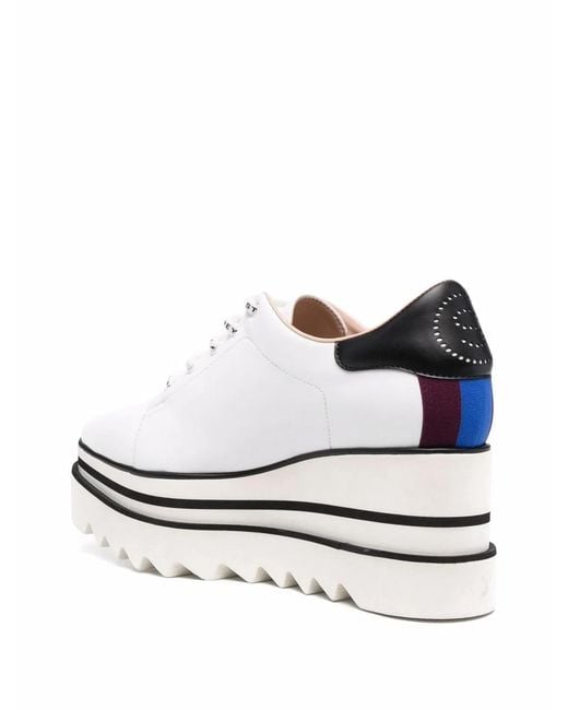 Stella McCartney White Sneakers Con Zeppa Elyse