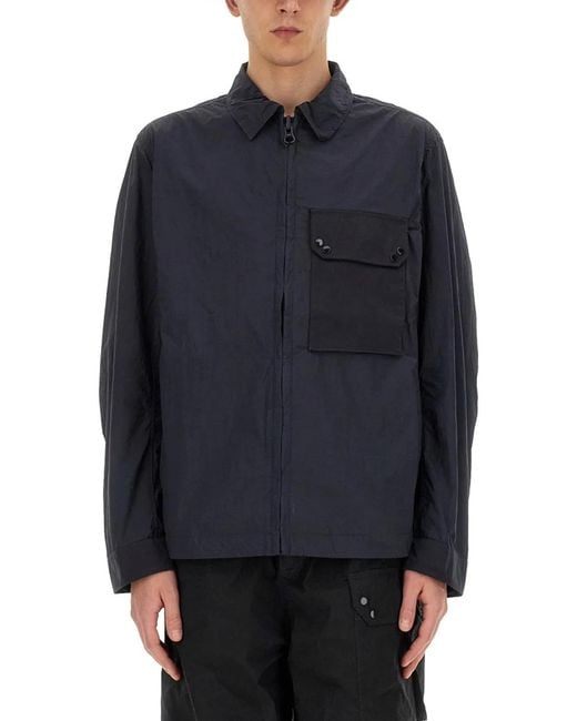 C P Company Blue Mid Layer Jacket for men