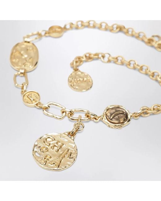 Chloé Metallic Medals Choker