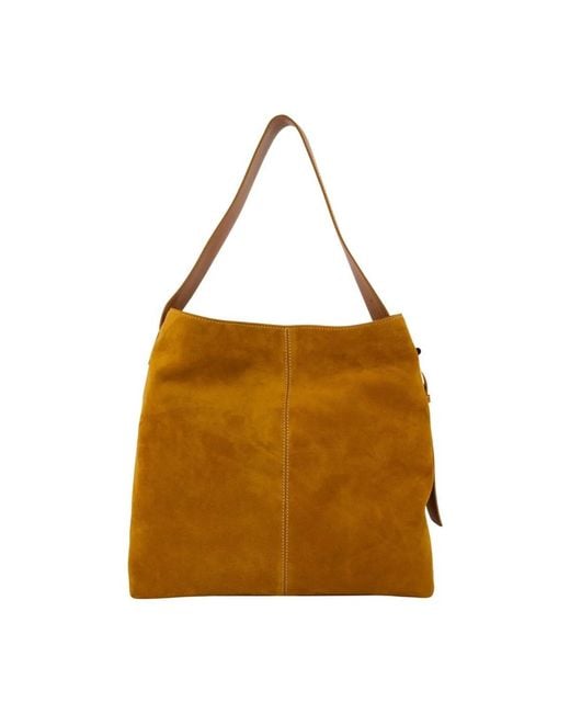 McQueen Brown T-Bar Sling Shopper Bag