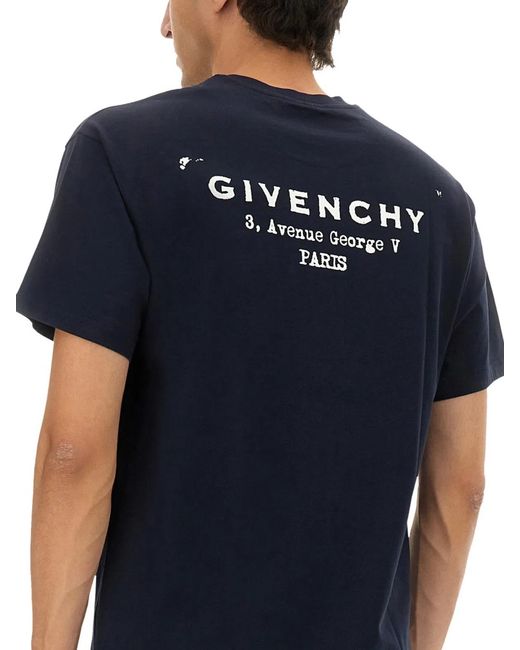 Givenchy Blue Regular Fit T-Shirt for men