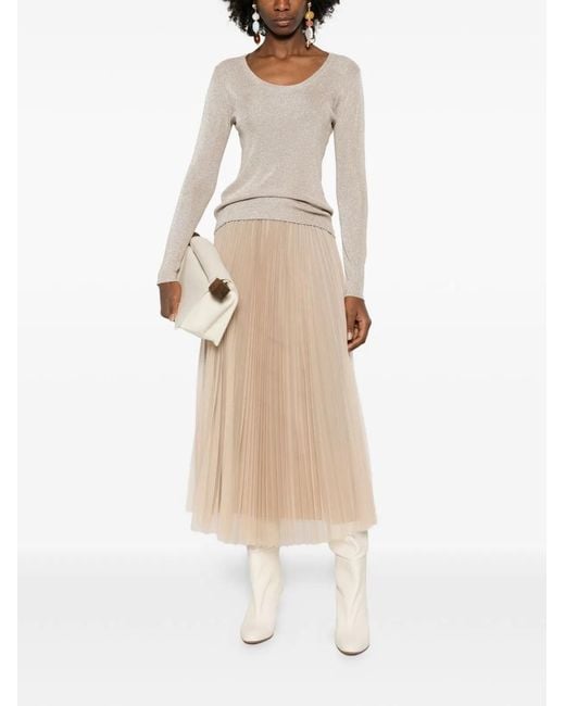 Fabiana Filippi White Crewneck Sweater