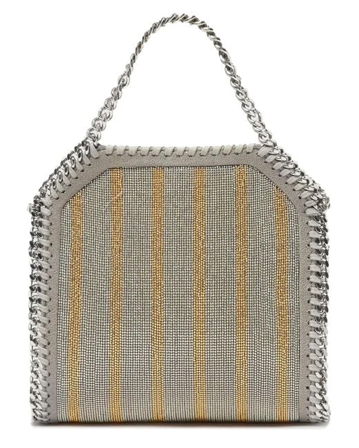 Stella McCartney Metallic "Falabella" Micro Tote Bag