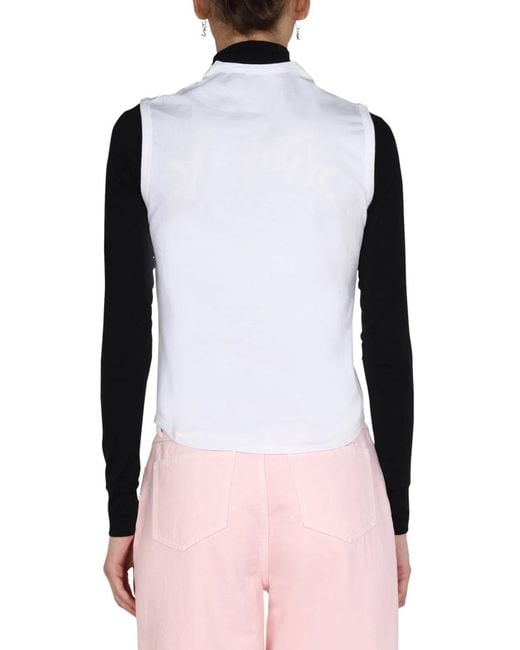 Raf Simons Pink Printed Top
