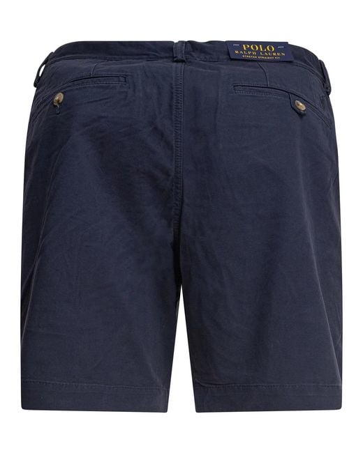 Polo Ralph Lauren Blue Cotton Elastane Shorts for men