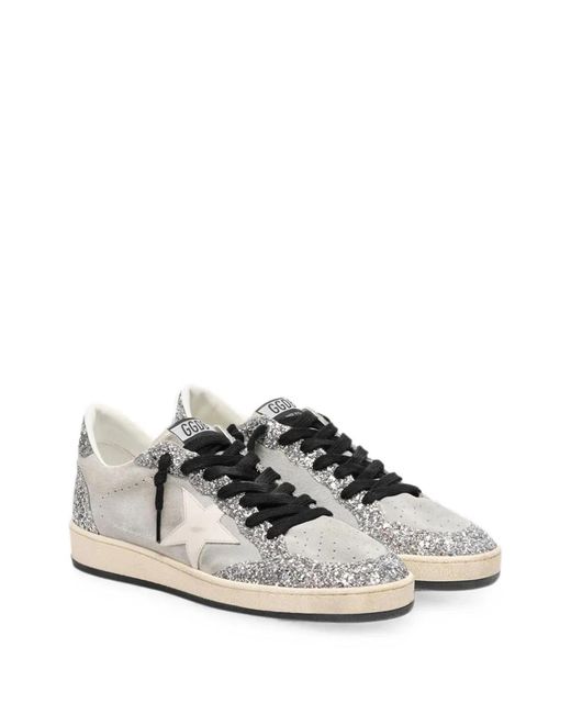 Golden Goose Deluxe Brand White Leather Flat Shoes