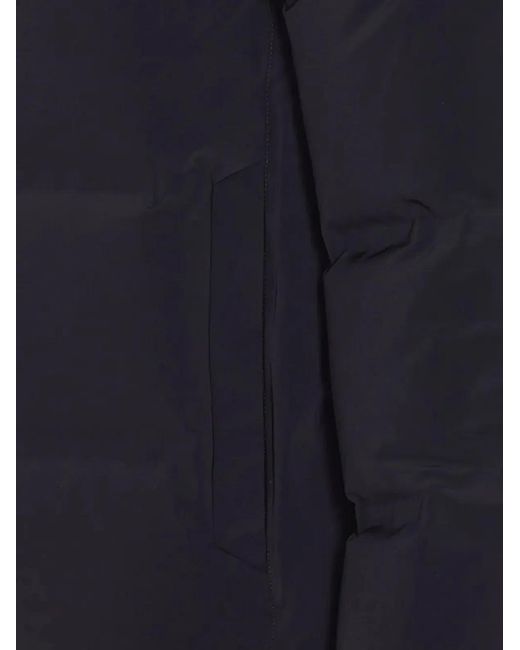 Herno Blue New Impact Down Jacket With Hood for men