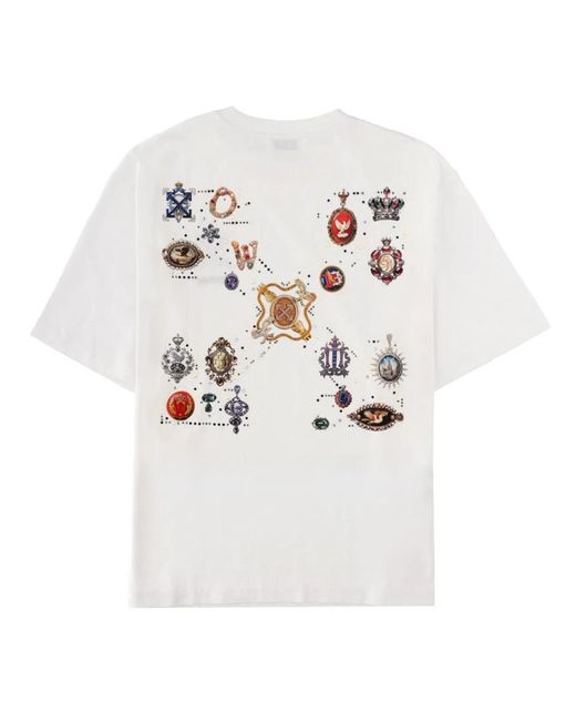 Off-White c/o Virgil Abloh White T-Shirt Con Logo for men