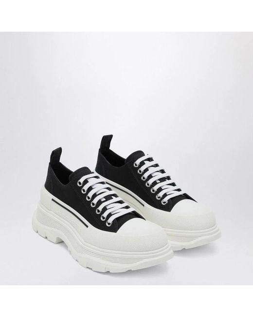 McQueen White Tread Slick Sneakers for men