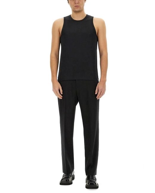 Courreges Black Tank Top for men