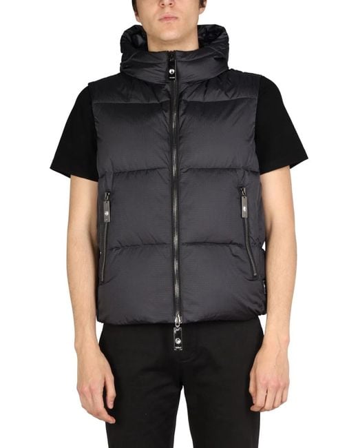 Tatras Black Hooded Vest for men
