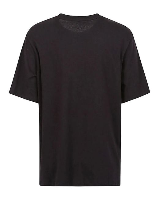 Majestic Black Cotton Crewneck Top