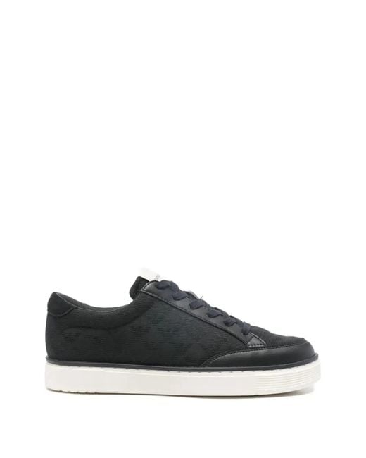 Emporio Armani Black Low-Top Sneakers for men
