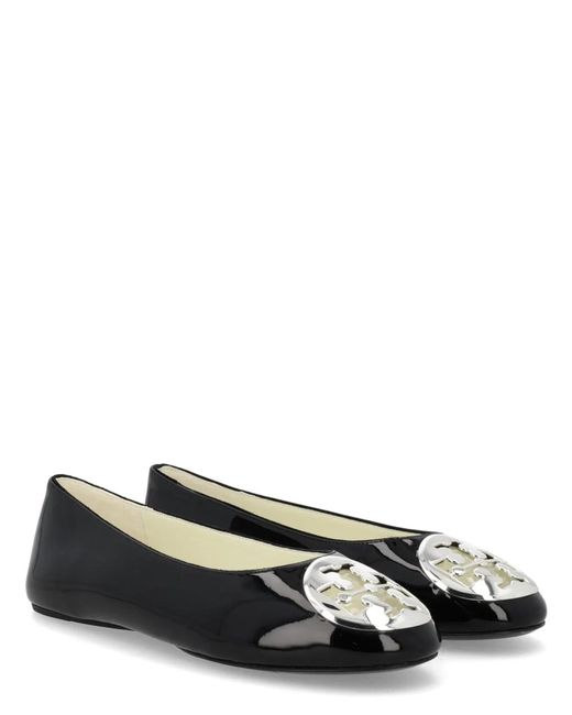 Tory Burch Black Leather Flat