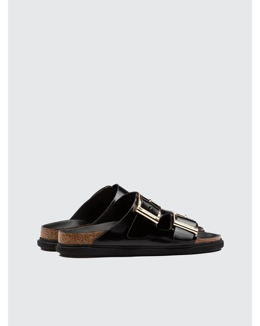 Birkenstock White Arizona Droplet Buckle Sandal