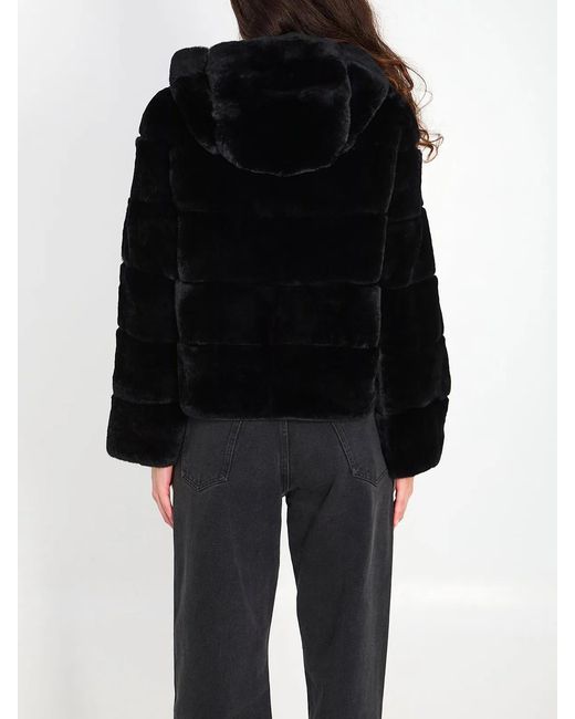 Yves Salomon Black Reversible Fur