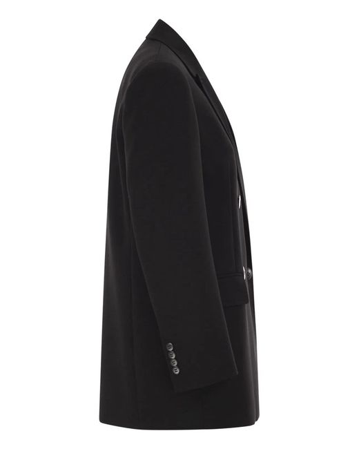Max Mara Black Mstbaobab Double-Breasted Cady Jacket