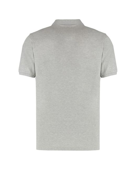 Woolrich Gray Cotton-Piqué Polo Shirt for men
