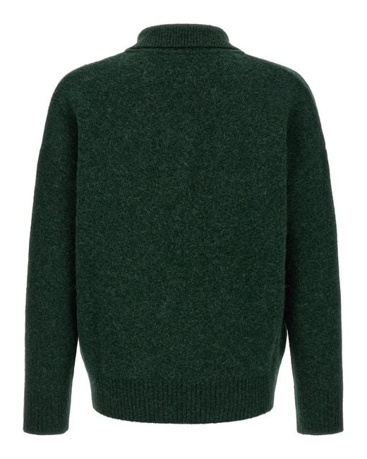 AMI Green 'Ami De Coeur' Polo Shirt for men