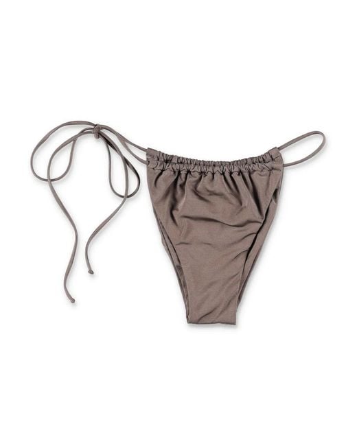 BELAMER Gray Tina Brazilian Bikini Bottom