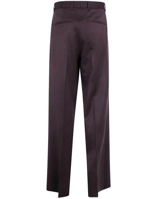 Lardini Purple Regular Fit Knit Trousers for men