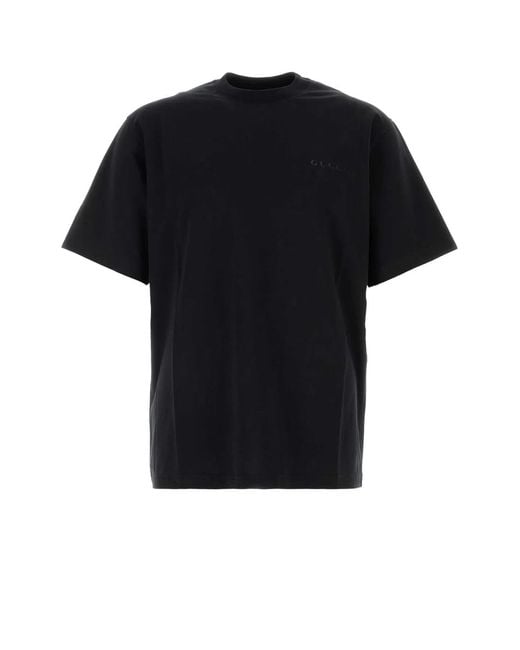 Gucci Black Stretch Cotton Blend T-Shirt for men