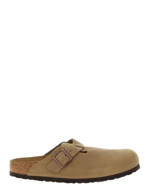Birkenstock Brown 'Boston' Sabots