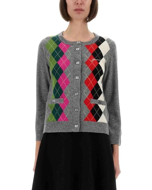 Ganni Black Wool Cashmere Sweaters