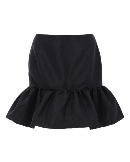 Nina Ricci Black Mini Peplum Skirt