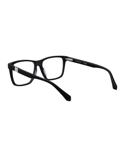 Calvin Klein Black Matte Acetate Glasses for men