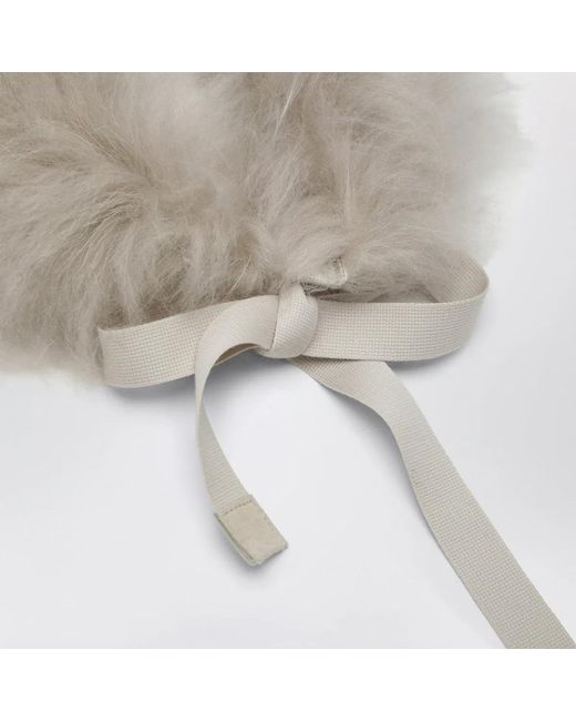 Max Mara Natural Ivory Shearling Collar