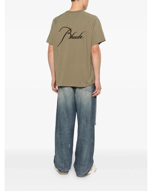 Rhude Natural Classique Raglan Tee for men