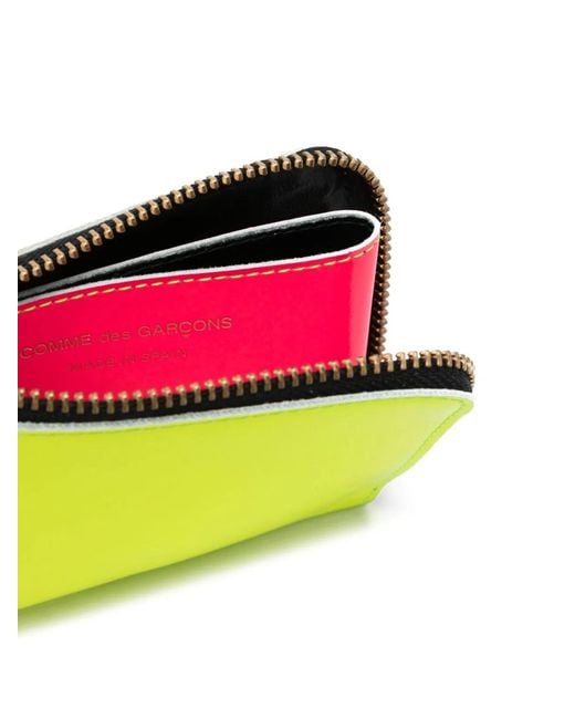 Comme des Garçons Yellow Wallet Leather Angular Bag